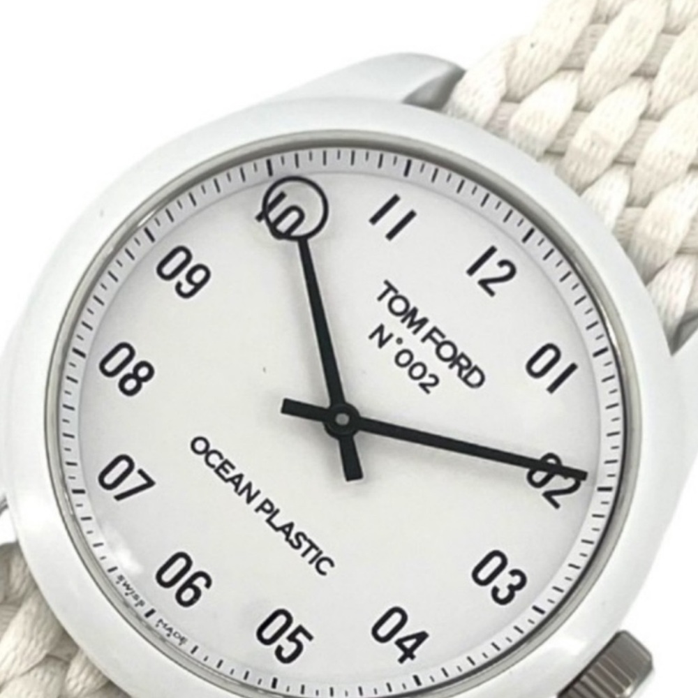 Men's Tom Ford ocean plastic 40mm quartz watch .